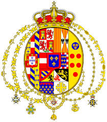 Il primo stemma adottato dal regno di napoli riprendeva i simboli angioini ed era rappresentato da uno scudo di gigli in campo blu sormontato da un lambello. Napoli Stemma