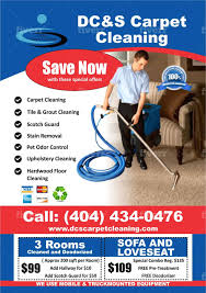 professional carpet cleaning flyer