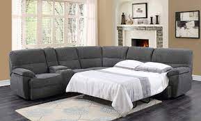 sectional sofa with sleeper bed and