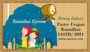 Bersama mereka kamu berkolaborasi, bekerja bersama dan saling membantu satu sama lain. Desain Poster Kata Ucapan Ramadhan 1442 H 2021 Twibbon Gambar
