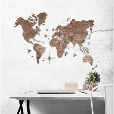 3d wooden world map for wall best wood