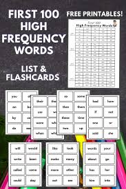 first 100 high frequency words list