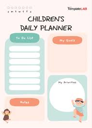 printable daily planner templates free