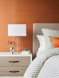 Orange And Gray Bedroom Design