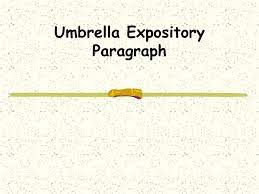 ppt umbrella expository paragraph