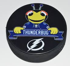 Nhl tampa bay lightning mascot. Tampa Bay Lightning Mascot Thunderbug Team Logo Souvenir Hockey Puck Nhl New Tampa Bay Lightning Lightning Hockey Tampa Bay Lightning Hockey