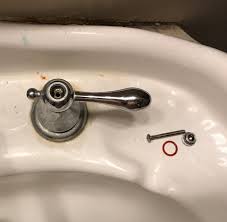 bathroom sink faucet handle removal