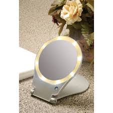 Folding Mirror With Light For Travel 10x Magnification 12 Reviews 4 5 Stars Support Plus Fb4672