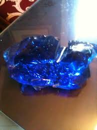 Blue Slag Glass