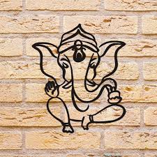 Buy Ganesha Metal Wall Art Abstract