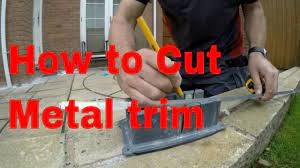 how to cut metal trim you