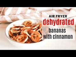 air fryer dehydrated bananas made