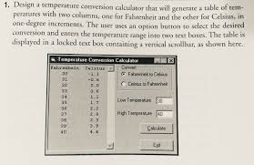 rature conversion calculator