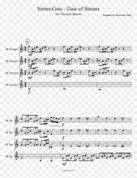 The title is a play on the titles of battle music from the mother series, while the latter part of the music references the touhou series of video games. Gate Of Steiner Sheet Music Composed By Adapted By Duck Tales For Trombone Clipart 4775981 Pikpng