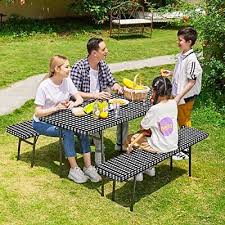 Picnic Table Cover Set With Bench