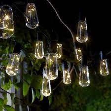 10 Solar Lightbulb String Lights Homebase