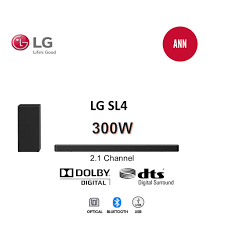 LG 300W 2.1 Channel Soundbar Sound Bar with Wireless Subwoofer SL4 / SN4