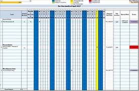 Details About Accounting And Business Automated Microsoft Excel Work Task Management Calendar