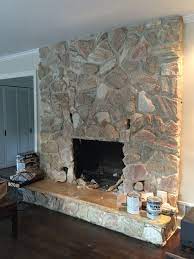 Our 1980 S Stone Fireplace