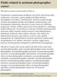 Top 8 Assistant Photographer Resume Samples