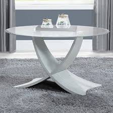 Anfossi Round Clear Glass Coffee Table