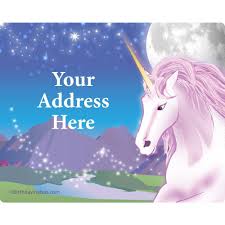 Unicorn Fun Personalized Address Labels Sheet Of 15 Wholesale