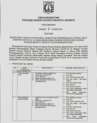 Lantas, apa saja syarat dan cara daftar bpjs kesehatan bayi baru lahir? Lowongan Kerja Dinas Kesehatan Pemerintah Provinsi Dki Jakarta