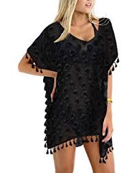 Coco Bianco Womens Strapless Cover Up Beach Dress Large