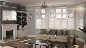 living room plantation shutters from s