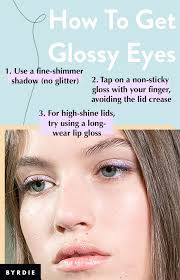 how to pull off glossy eyeshadow with