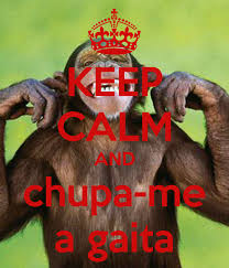 keep calm and chupa me a gaita poster