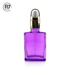 Square Pink Purple Violet Oil Glass