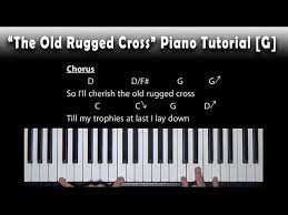 the old rugged cross piano tutorial
