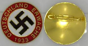Comments (0) there was a time when the streets of germany ran red with this infamous. Wwii German Deutschland Erwache 1933 Enameled Pin In Gold 31mm Murphs Militaria
