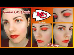 kansas city chiefs inspired makeup