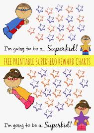 Free Printable Superhero Reward Chart Printable Reward