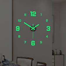 1pc New Luminous Wall Clock Large Watch