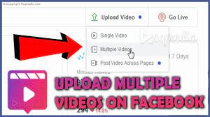 to upload multiple videos on facebook