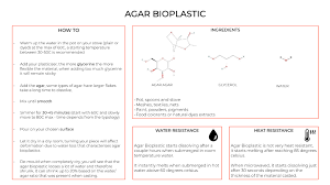 agar bioplastics experiments