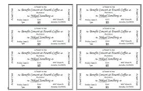 Event Ticket Templates 1 More Blank Template Literals