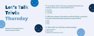 We may earn a commission through links on our site. Bell Let S Talk Day Trivia Contest Student Wellness The University Of Winnipeg