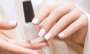 white nail polish mean ually