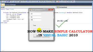 how to make a simple calculator in