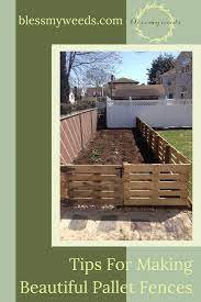 how to make a pallet fence diy yard