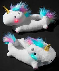 Light Up Unicorn Slippers Cozy Colorful Slippers With Led Lights