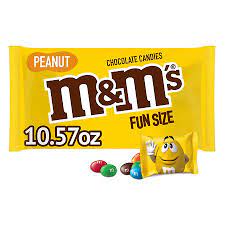 m m s fun size chocolate candy peanut