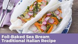 foil baked sea bream traditional