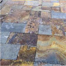 natural split surface rusty slate floor