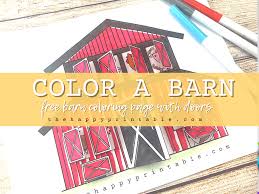 Some of the coloring page names are barn templates barn coloring this is your la granja, 145 luna, cow coloring kinderart, awesome barn house in houses coloring netart, chicken coop big barn. Barn Coloring Page For Kids The Happy Printable