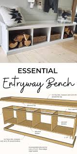 essential entryway bench ana white